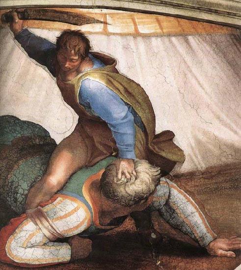 Michelangelo Buonarroti David and Goliath oil painting picture